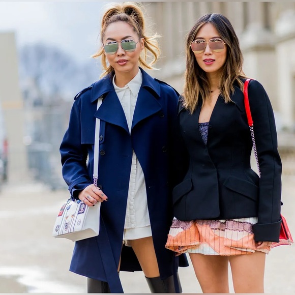 Christian Dior “Linda Farrow” Mirrored Split Aviator Sunglasses - Picture 11 of 12